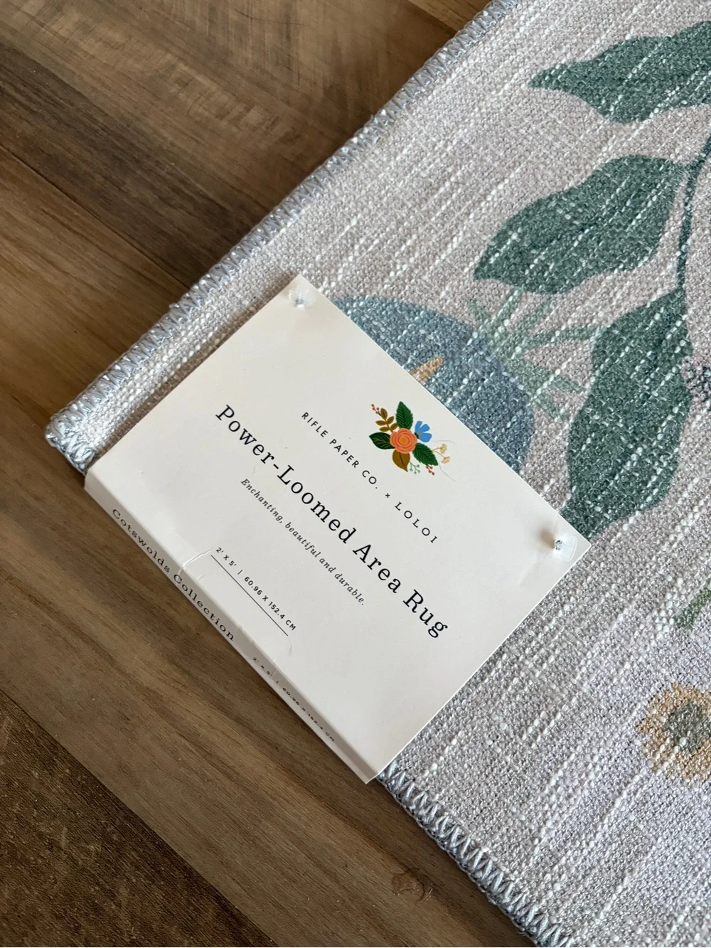 Rifle Paper Co x Loloi Power Loomed Runner in Cotswold